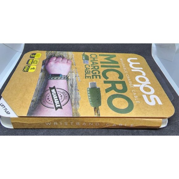 Wraps Braided Wristband 1 Meter Micro USB Data Sync & Charge Cable (WCMJV17) NEW - Picture 6 of 6